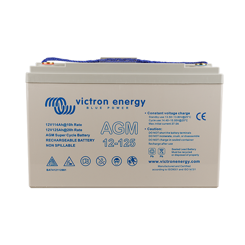 Victron 12V/125Ah AGM Super Cycle Battery (M8) BAT412112081