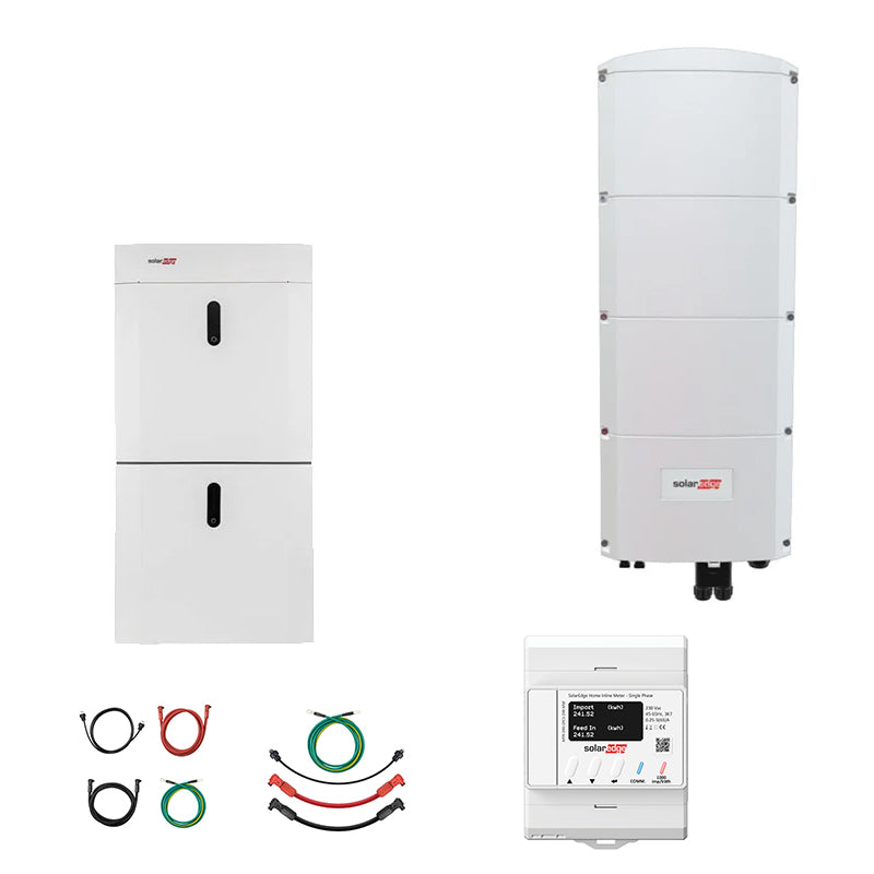 SolarEdge Home Battery LV 9.2 kWh + SolarEdge Home Hub Inverter SE10K ...