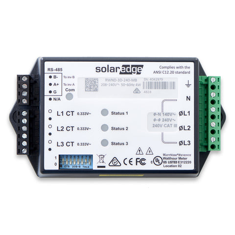 Solar Edge Energy Meter with Modbus Connect on SE-WND-3Y400-MB-K2