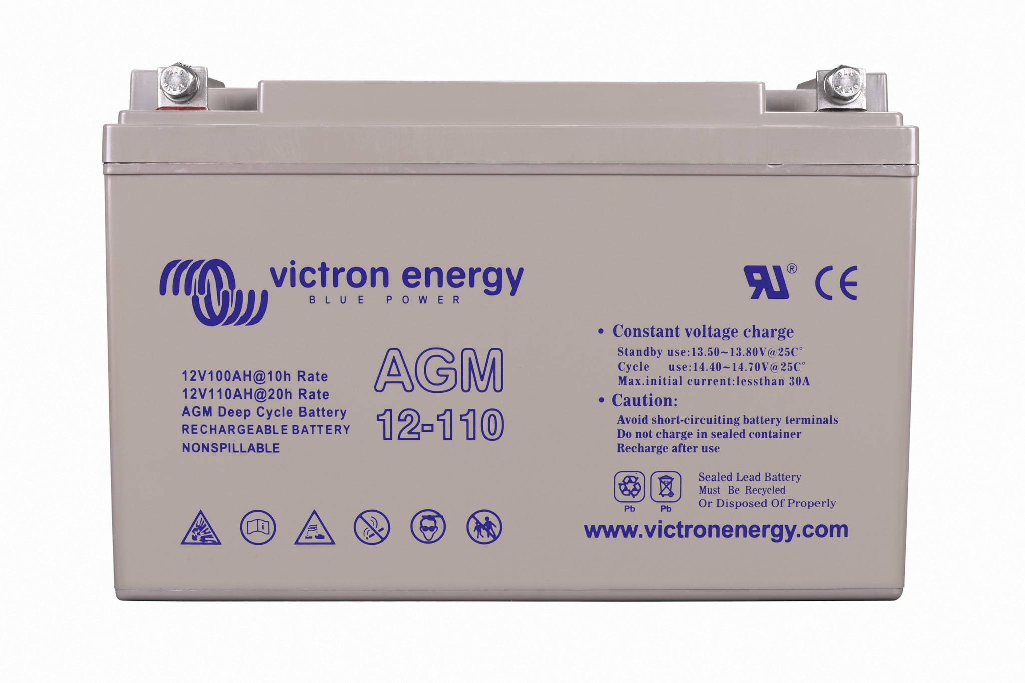 Victron 12V/110Ah AGM Deep Cycle Batt. (M8) BAT412101085