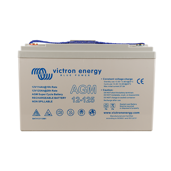 Victron 12V/125Ah AGM Super Cycle Battery (M8) BAT412112081