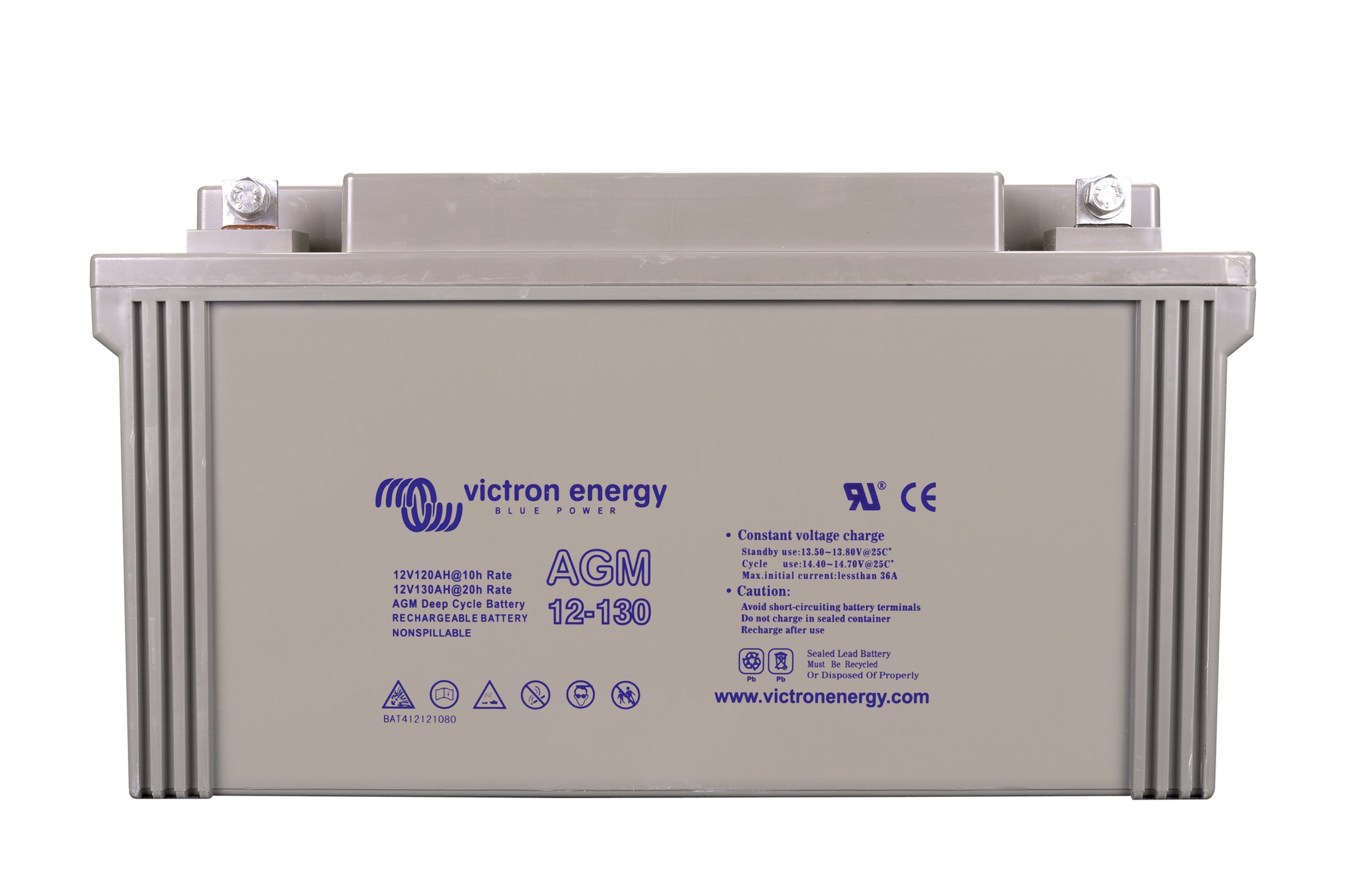 Victron 12V/130Ah AGM Deep Cycle Battery BAT412121084