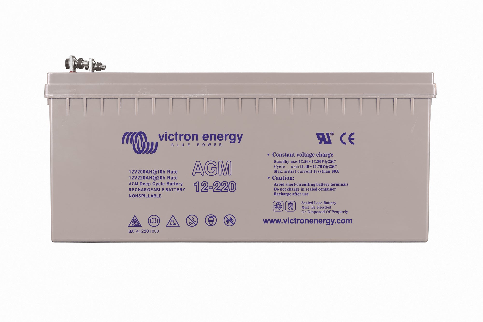 Victron 12V/220Ah AGM Deep Cycle Battery BAT412201084