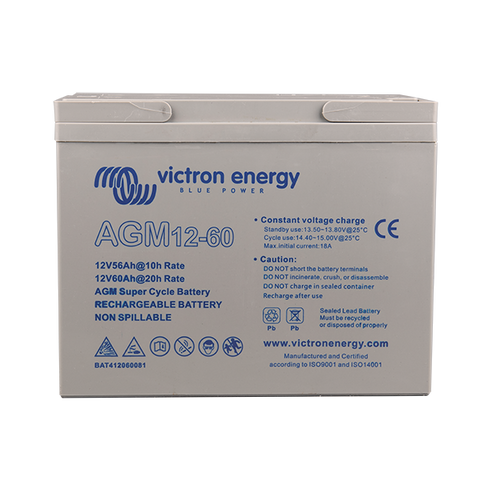 Victron 12V/60Ah AGM Super Cycle Battery (M5) BAT412060081