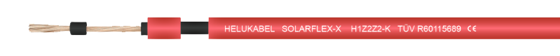 HELUKABEL SOLARFLEX®-X 1x6mm² H1Z2Z2-K red 500m